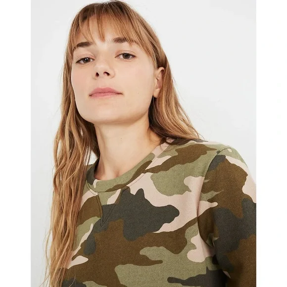 Madewell Green and Tan Crew Neck Sweater - Picture 12 of 12